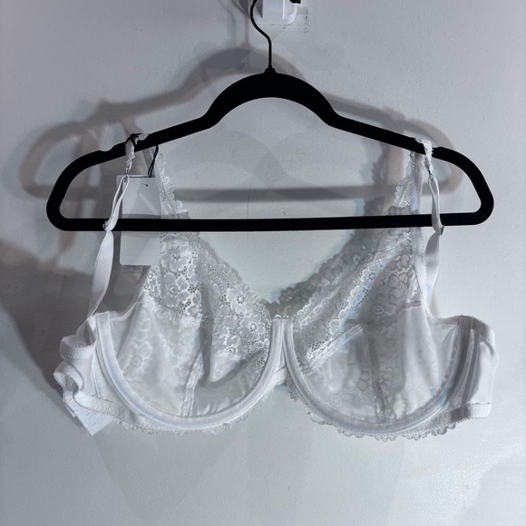 WONDERBRA Sz 38D White Sophisticated Lace Bra Underwire Full Support NEW. - Picture 8 of 8